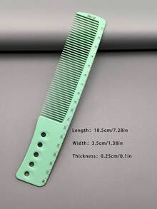 19 Styles Hair Styling Comb Set, 1pc/3pcs/4pcs/6pcs Hair Cutting Comb Kits, Heat Resistant Material, Durable, With Ruler, Suitable For Men, Women, Long/Short Hair, Professional Salon, Barbershop, Home Styling, Wedding Makeup, Travel Essentials - Mint Green - View 28