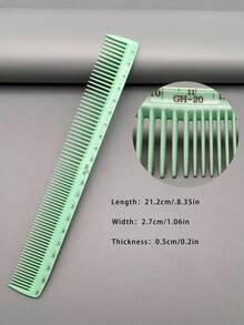 19 Styles Hair Styling Comb Set, 1pc/3pcs/4pcs/6pcs Hair Cutting Comb Kits, Heat Resistant Material, Durable, With Ruler, Suitable For Men, Women, Long/Short Hair, Professional Salon, Barbershop, Home Styling, Wedding Makeup, Travel Essentials - Mint Green - View 19