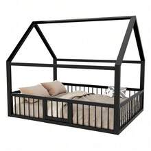 Bed Frames - 黑色 + 金屬 + 140厘米*200厘米 - 查看 6