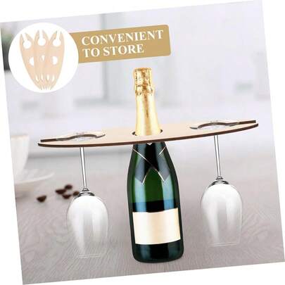 1 Stück kreative Holz-Weinregal, personalisiertes Holzhandwerk, Holz-Weinhalter, modisches Weinregal für Restaurant, Bar, KTV, Bar-Zubehör, Hochzeitsgeschenk für Gäste, Partygeschenk