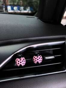 2pcs Ladybug Shaped Car Air Vent Clip, AC Vent Decor, Insect Accessory To Add Vitality To Car Interior - A - View 8