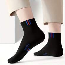 5 Pasang Kaos Kaki Pendek Pria, Bernapas dan Nyaman, Desain Olahraga Kasual, Serbaguna untuk Pemakaian Sehari-hari, Cocok untuk Semua Musim - MultiWarna - View 4