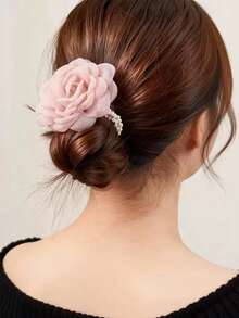 Polyester Rose Hair Scrunchie, Suitable For Daily Wear - Multicolor - View 7