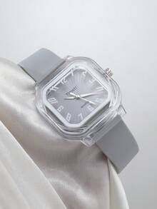 1件女士复古时尚方形简约腕表，适合日常佩戴 - 均碼 - 查看 2