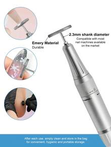 1/2/3 piezas de brocas de metal, lima eléctrica para pies, removedor de callosidades, herramientas de manicura y pedicura para salón de uñas, nuevas brocas para lima de uñas, accesorios para lima de uñas - Multicolor - Ver 10