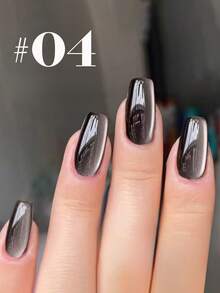 10毫升冰透明白光玻璃珠猫眼凝胶指甲油 2026 新款夏季纯粹渴望镜面光泽磁性效果粉色绿色黑色蓝色猫眼美甲美甲用品夏季美甲粉色美甲 - 彩色 - 查看 10