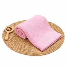 Solid Baby Swaddle Blanket, Valentine's Day Love - Hồng - Xem 2