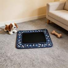 Washable Digital Printed Pet Dog Pee Pads, Reusable, Suitable For Sleeping And Playing, Designed For Dog Training. Absorbent Leak-Proof Pad Suitable For Postpartum Care, Non-Slip, And Great For Use In Pens, Crates And Training - Royal Blue - View 7