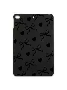 Black Bow Heart Print Soft Silicone Shockproof Protective Case, Suitable For Mainstream Models, Cute & Cool Style, Ideal For Daily Use, Valentine's Day, Birthday, Christmas, Mother's Day, Graduation, Gift Giving, Compatible With Kindle, 11th Gen, A16 - Black - View 13