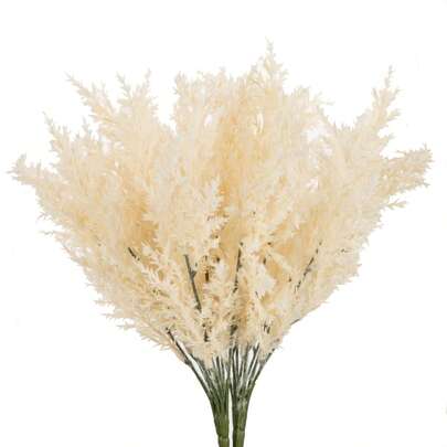 1PC Artificial Plants - Reed, Artificial Flowers, Home, Dining Room, Living Room, Outdoor Garden Decoration, Flower Arrangement Art, Photography Props, Autumn, Spring, Vase, Flower Wall, Flower Wreath, Bridal Bouquet, Wedding Decoration, DIY Flower Wreath Materials, Birthday Party Decoration Materials, Home Decoration Accessories, Valentine's Day