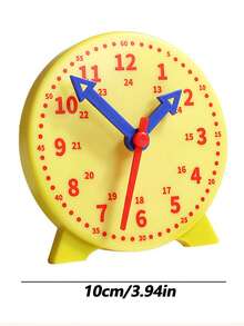 1pc Learning Clock, Clock Model Set With 3 Interconnected Hands For Hour And Minute Recognition, Colorful Clock Time Teaching Aid, 3-Hand Linked Clock For Elementary Students To Learn Time, Suitable For Back To School - Default - View 12