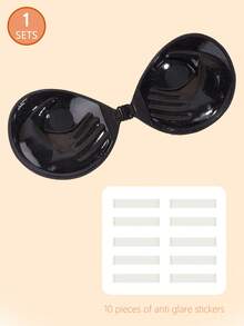 1/2 chiếc áo ngực nâng ngực vô hình (dày 3cm) - Đồ lót silicon siêu dính dành cho nữ; Lý tưởng cho váy cưới. Một món đồ không thể thiếu trong tủ đồ mùa hè - Hoàn hảo cho váy và áo tank top - Có thể tái sử dụng. - Nhiều màu - Xem 12