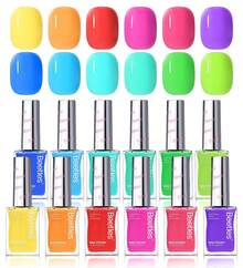 Beetles 12 Colors 7.5ml/0.25 Fl Oz Nail Polish Set - Love In Echo Quick Dry Spring Formula, Salon Long Lasting DIY Pastel Nail Art Gifts For Women - 12 Màu Sắc Cocktail Mùa Hè - Xem 9