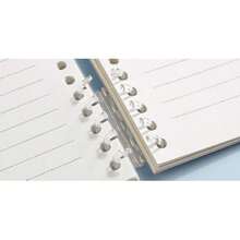 Cuaderno de hojas sueltas blanco A5, cuaderno de estudiante de alta calidad estilo Ins, desmontable, 26 espirales gruesos, cuaderno de hojas sueltas sin rayar, múltiples opciones de color, 60 páginas por libro, diseño de portada y páginas interiores separadas, portátil, plegable 360°, anillos extraíbles, tranquilo y sin esfuerzo, papel premium, grueso y suave, escritura a doble cara sin traspaso, se puede sostener con la mano sin que se suelten las páginas. - Múltiple - Ver 9