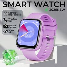 Đồng hồ thông minh nâng cấp năm 2026 dành cho nam và nữ, thông báo, theo dõi thể dục, nhiều chế độ thể thao, tùy chỉnh mặt đồng hồ, đa ngôn ngữ, trình phát nhạc, tương thích với hệ điều hành iOS và Android. Món quà tuyệt vời nhất cho Lễ Phục Sinh, Ngày của Cha và Ngày của Mẹ, đồng hồ thông minh màn hình 1.83 inch, phù hợp cho nam, nữ và các cặp đôi. - Xem 9