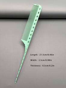 19 Styles Hair Styling Comb Set, 1pc/3pcs/4pcs/6pcs Hair Cutting Comb Kits, Heat Resistant Material, Durable, With Ruler, Suitable For Men, Women, Long/Short Hair, Professional Salon, Barbershop, Home Styling, Wedding Makeup, Travel Essentials - Mint Green - View 5
