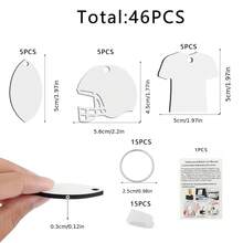 46 pezzi Set di portachiavi stile sportivo con anello grande, fermagli in plastica, decorazione per zaino fai-da-te, calcio, regalo per il ritorno a scuola, ciondoli multifunzionali per borse e accessori, articoli essenziali per la scuola leggeri e durevoli, decorazione versatile a tema sportivo, regalo a tema calcio per studenti, attrezzatura creativa fai-da-te, accessorio casual per tutti i giorni, decorazione per zaino da ufficio/scuola, set da regalare per bambini e adolescenti, fermagli in plastica di qualità premium, facile da impostare, ciondoli e accessori per personalizzazione - Visualizzare 6