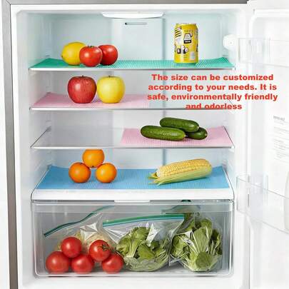 4/1pc Set Shelf Liners, Non-Slip Cabinet Drawer Mats, Waterproof Refrigerator Pads, Trimmable Cupboard Drawer Liners, Non-Adhesive Fridge Mats, EVA Placemats, Oil-Proof, Waterproof, Washable Drawer Liners For Kitchen, Cabinet, School, Bathroom, Office, Home, Travel, Kitchen Accessories, Household Items. Magnets, Mother's Day Gift.