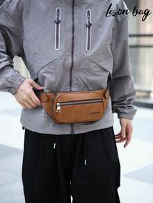 Retro Floral Plaid Waist Bag | Multi-Zipper Waist Crossbody Bag - Multicolor - View 5