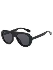 1副男士时尚眼镜，新款高品质小框复古时尚眼镜，个性化Y2K音乐节街头风格，适合夏季、骑行、钓鱼等场合。 - 彩色 - 查看 7