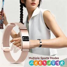 KENPANG 2026新款男女通用智能手环，2.8mm超薄弧形设计，IPX8级防水，来电提醒，心率睡眠24小时健康监测，健身追踪器，兼容iOS和安卓系统 - 查看 7