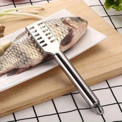 2/1 Set Fischschuppen-Schaber und Gemüseschäler Kombination, drehklinge mit ergonomischem rutschfestem Griff, einfach zu bedienen und spülmaschinenfest, geeignet für Obst, Karotten, Gemüse und Fisch