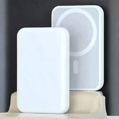 Power Bank Inalámbrico 5000mAh Tipo Magsafe con Carga Rápida | Portátil, Compacto y Magnético | Para iPhone, Emergencias, Oficina y Viajes