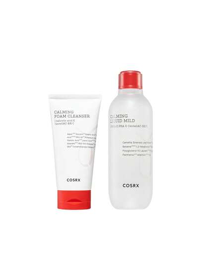 COSRX [Bundle] AC Collection Calming Foam Cleanser 150 Ml + Calming Liquid Toner 125 Ml