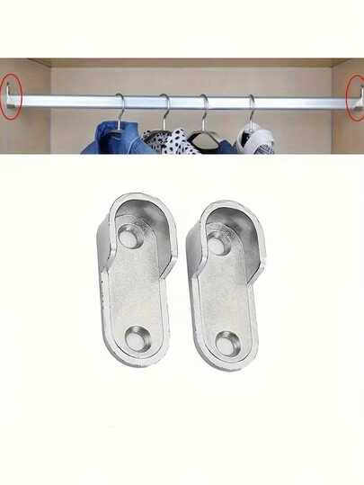 10 chiếc giá đỡ thanh treo quần áo dày dặn, phụ kiện hỗ trợ thanh treo quần áo trong tủ quần áo.