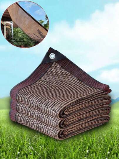 1-Piece Tear-Resistant Shade Net, Reinforced Edge Protection, Shade Cloth, High-Density Heat Insulation Net, Shade Cloth, Sun And Snow Protection, Suitable For Balconies, Courtyards, RV Camping, Privacy Decorative Fences