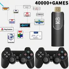 K8 Retro Game Console, Classic Video Game Stick 64G Built-In With 40000+ Games Dual Players Mode Console With 2 Controllers Handheld Games For  Adults,Christmas Gifts Arcade Cable Gamepad Hd Usb - Xem 7