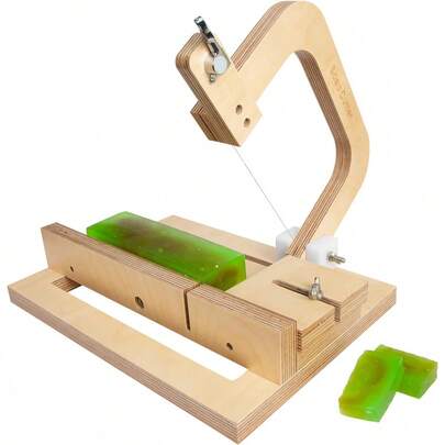 Wooden Soap Cutter Adjustable Wire Slicer Cutting Handmade Soap Making Candles Trimming Cheese Cutting Making (Style1) (Z-01)