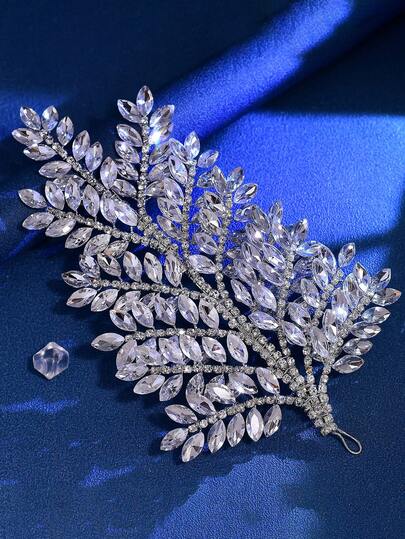 1pc Luxury Crystal Headband, Fashion Women's Hair Accessory Suitable For Wedding, Bridesmaid, Party, Holiday, Performance