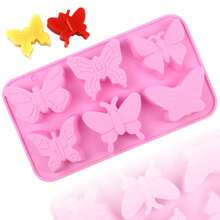 1/2pcs Butterfly Shaped Silicone Chocolate Mold, 3D Butterfly Chocolate Candy Mold In Different Shapes, Suitable For Spring And Easter - Multicolor - View 11