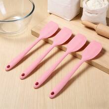 硅胶刮刀套装，耐高温橡胶厨具 - 适用于烘焙、烹饪、搅拌 - 红色/粉色/青柠色/橙色（2/4/6 件装） - 查看 23