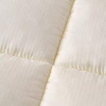 Quilted Grid Mattress Pad, Premium Tatami Bed Topper For Bedroom - White - View 3