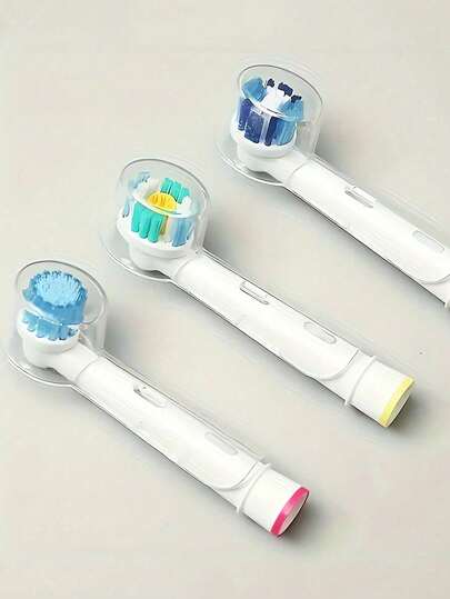 5 piezas Estuche protector para cabezal de cepillo de dientes eléctrico, Funda de viaje para cabezal de cepillo de dientes, Caja de almacenamiento a prueba de polvo para cabezal de cepillo de dientes portátil, Se ajusta perfectamente a la serie IO de cepillos de dientes eléctricos, Previene eficazmente el polvo, Adecuado para viajes, campamento, hogar, escuela y otras ocasiones.