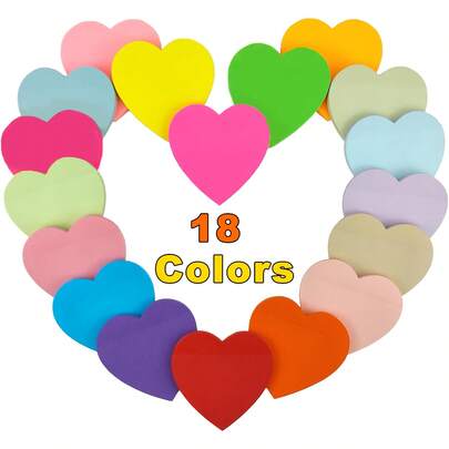 1/6/12 قطعة (30 قطعة/قطعة) ملصقات لاصقة بشكل قلب جميلة - لاصقة بقوة بدون بقايا ، أوراق مذكرات ملونة بشكل قلب (مانعة للتسرب) ، لوازم طلابية ، مناسبة للمفكرات والمخططات والملاحظات والأعمال اليدوية - لوازم مدرسية ومكتبية