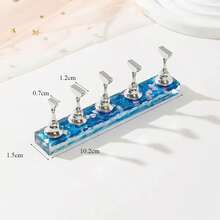2 Set Nail Stand For Press On Nails, Acrylic Nail Display Stand With Strong Magnetic Nail Holder For Painting Nails Gel Fake Nails Design Nail Practice Stand For Nail Salon/DIY Supplies - N5 - 查看 3