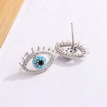 1 Đôi bông tai thiết kế mắt quỷ, trang sức bông tai sang trọng, đa năng, quà tặng. - Kiểu A - Xem 6