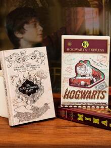 Harry Potter 哈利波特创意笔记本，魔法世界冒险之旅！哈利波特主题日记本，精装可折叠设计，包含活点地图、对角巷和特快列车等元素，是写作、素描和收藏的理想之选，也是粉丝礼物、生活记录、读书俱乐部礼物、毕业季礼物和生日礼物的完美选择。 - 彩色 - 查看 2