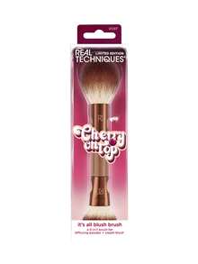 Real Techniques Cherry Top Full Blush Brush, 104 Angled Blush Brush Small For Precise Liquid + Cream Blush Application, 105 Blush Brush Soft & Fluffy For Seamless Blending Of Foundation & Blush, Suitable For All Blush Formulas, Dual-Ended 2-In-1 Makeup Brush - Champagne - View 9