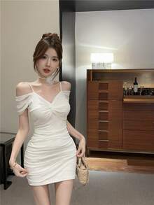 Women Short Dresses - White - View 9