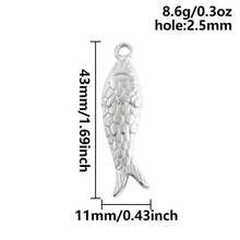 2 mặt dây chuyền hình động vật cổ điển, mặt dây chuyền hình cá giọt dầu bằng thép không gỉ 304, mặt dây chuyền kim loại quyến rũ để làm trang sức, hình xương cá, cá vàng, đuôi cá chép, phụ kiện tự làm vòng cổ, vòng tay, bông tai, chống thấm nước, chống phai màu, phù hợp cho cả nam và nữ, chủ đề biển, bãi biển, mùa hè. - Hình học - Xem 32