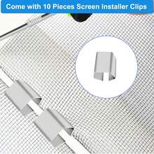 Window Screen Repair Kit Mesh Screen Spline Roller Repair Tools Kit With Screen Installer Clips, Metal And Plastic Spline Fixing Tool Kit For Window Screen1 - A - View 2