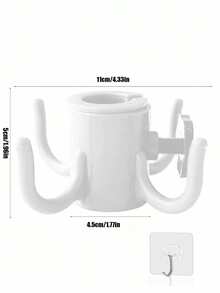 1 móc treo dù che nắng bằng nhựa, chất liệu nhựa ABS bền chắc, có thể dùng để treo khăn tắm/mũ/quần áo/máy ảnh/kính râm/túi xách và các phụ kiện khác. - Nhiều màu - Xem 11