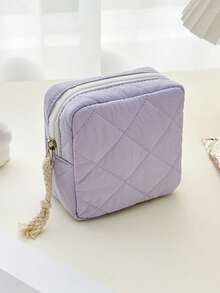 便攜式生理期收納包，附拉鍊，可用於經期衛生棉與棉條收納，多功能化妝包，適合郵輪房、返校季、旅行必備配件，女性禮物 - 彩色 - 查看 13