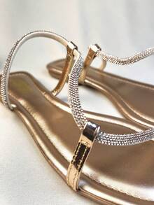 Women's Flat Casual Comfortable Luxurious And Delicate Flat Shoes - Đồng - Xem 2
