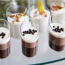 Bộ 10/20/30/40/50 chiếc cốc tráng miệng góc cạnh, cốc mini trong suốt 3oz dùng cho bánh pudding trái cây, kem, bánh ngọt, đồ ăn vặt, tiệc tùng, đám cưới, ngày lễ tình nhân, tiệc sinh nhật, tiệc chiêu đãi, đám cưới. - Trong sáng - Xem 2