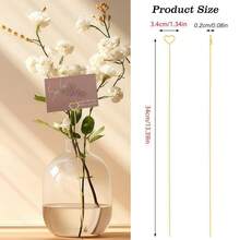 30Pcs Floral Card Holder Picks-Wire Place Card Holder For Wedding-Metal Photo Picture Clip Holder-Table Name Number Holder,Memo Note Holder For Flower Arrangement,Wedding,Baby Shower,Party,Decorations - Multicolor - View 4
